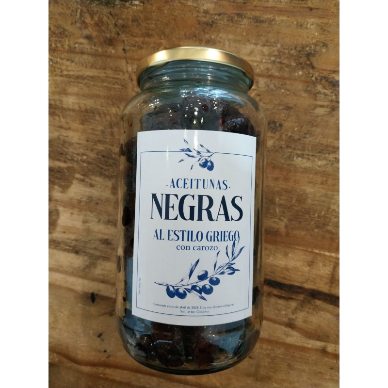 Aceitunas negras estilo griegas 1kg de Aceitunas Serranas