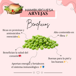 Hamburguesas vegetarianas congeladas pack 4 unds