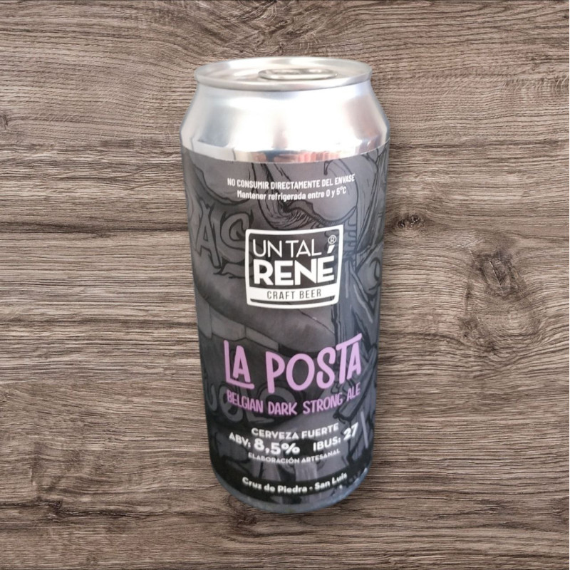 Cerveza artesanal UN TAL RENÉ en lata. 7 variedades