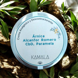 Crema analgésica y descontracturante de Kamala. 110cc