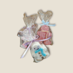 Jabones aromáticos con forma de galleta de jengibre de Lila cosmética
