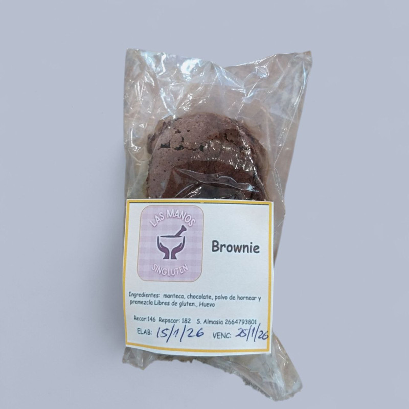 Brownie SIN GLUTEN de Manos sin Gluten