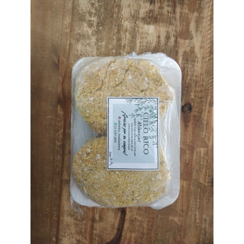 "Milanejas", milanesas de verdura de Cielo Rico x4 unds