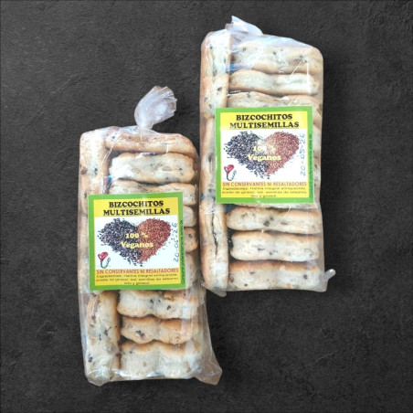 Bizcochitos multisemillas 100% veganos elaborador por Naranja.